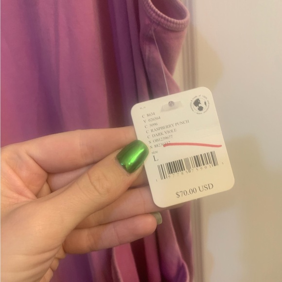 Free People FP Movement Raspberry Punch Hot Shot Onesie Jumpsuit Size Large NWT - Picture 5 of 6